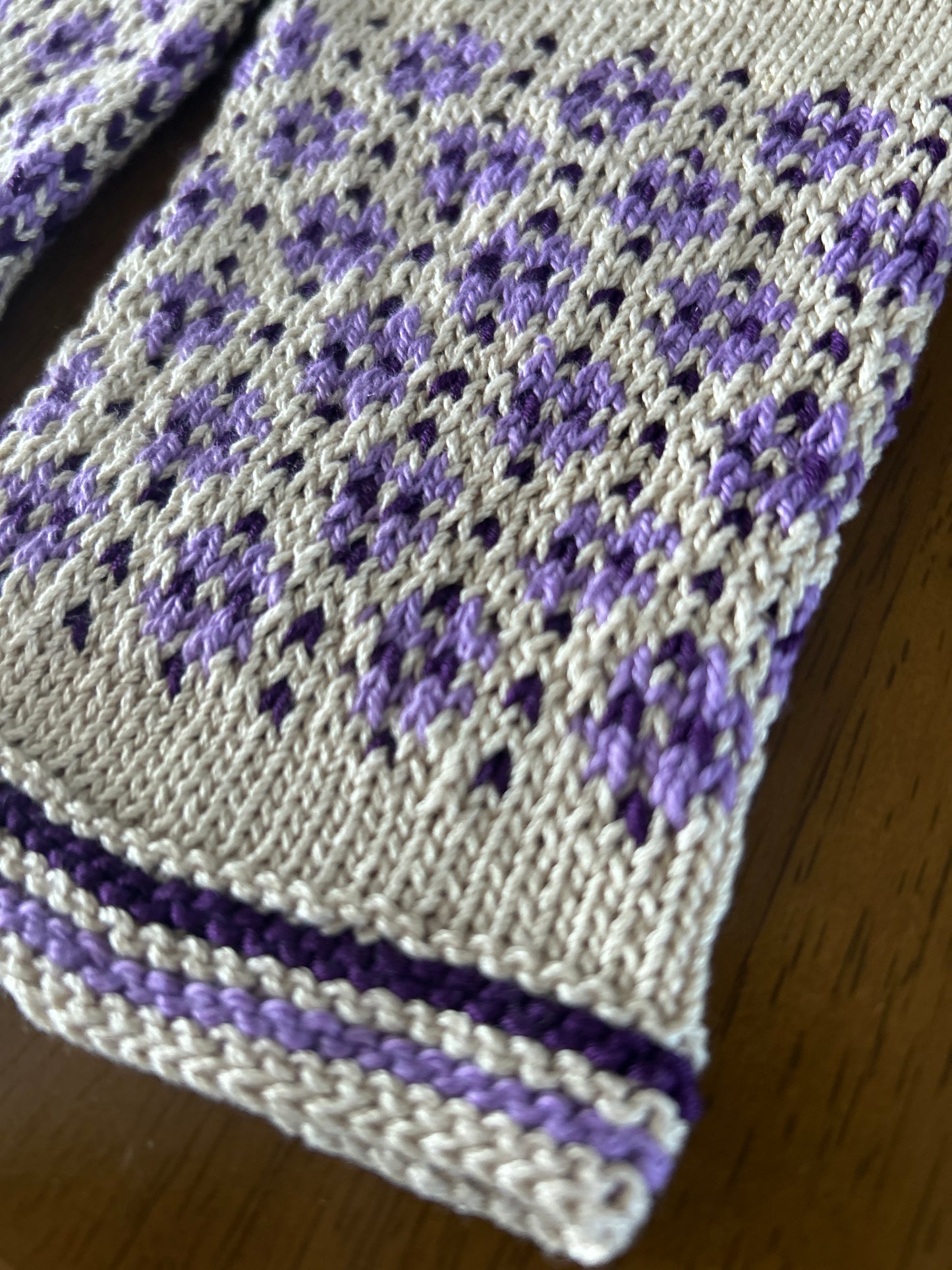 【リストウォーマー（コットン）】メーネス（キナリ・パープル）／ラトビア